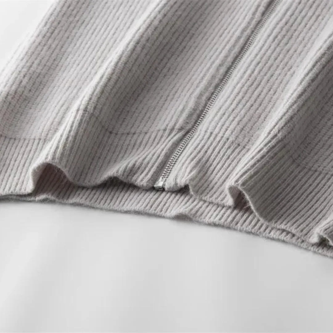 Cashmere Winter Jumper, Light Grey
