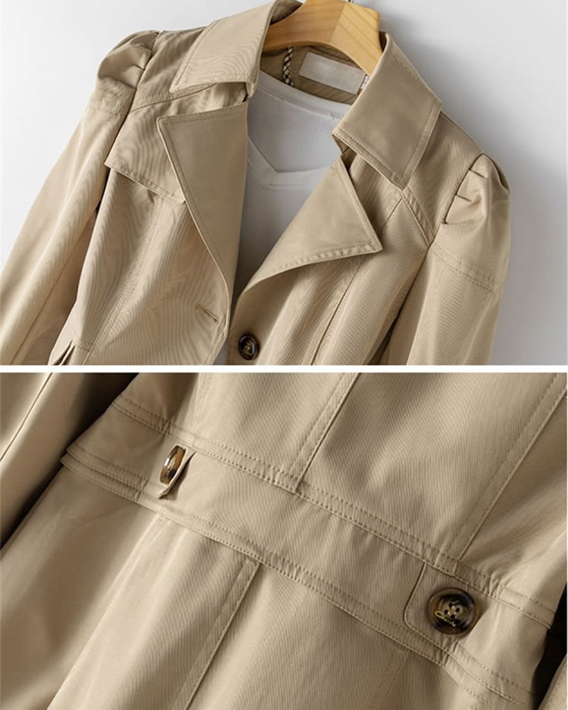 Mid-Length All-Season Trench Coat