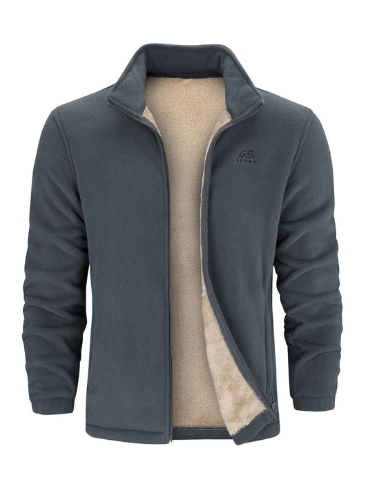 Sherpa-Lined Winter Fleece Jacket