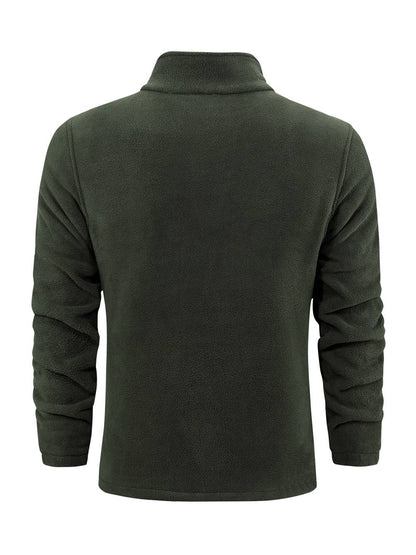 Sherpa-Lined Fleece Jacket