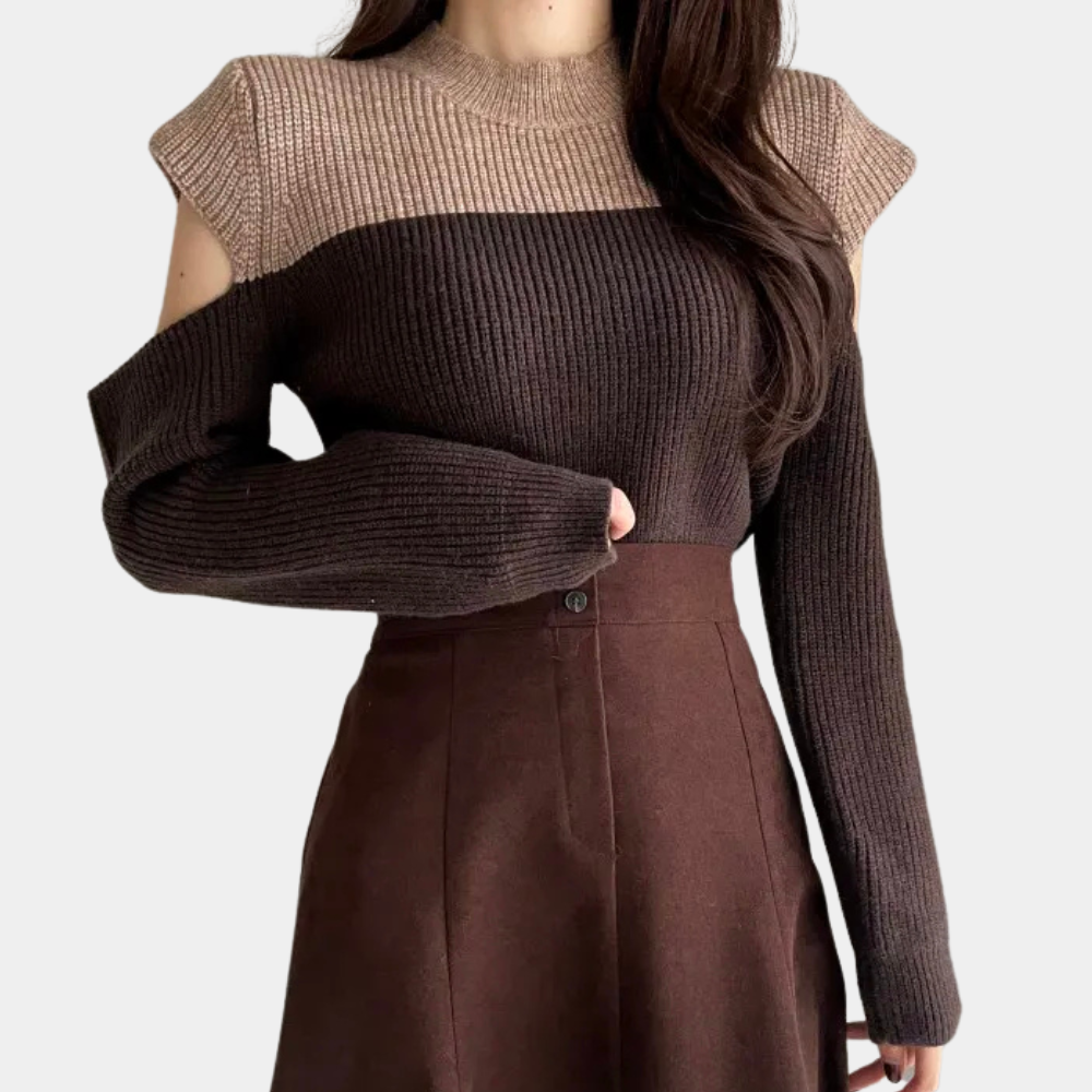 Two-Tone Winter Pullover