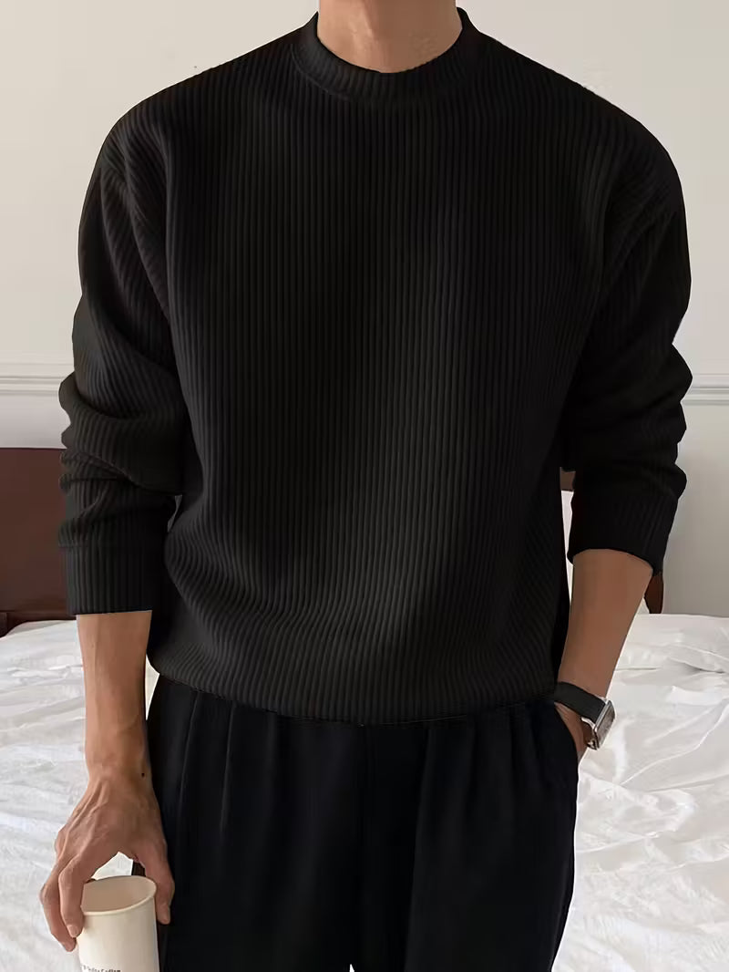 Ribbed Winter Jumper, Beige