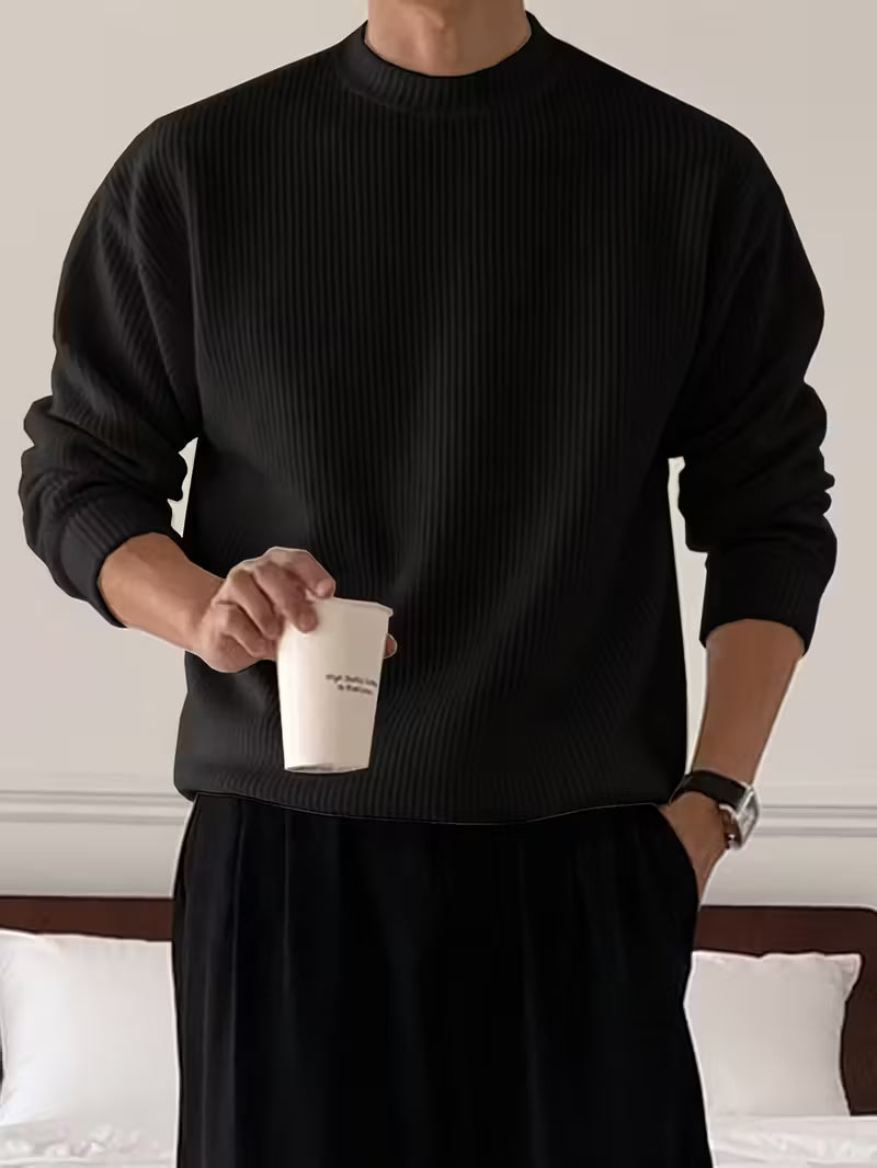 Ribbed Winter Jumper, Beige
