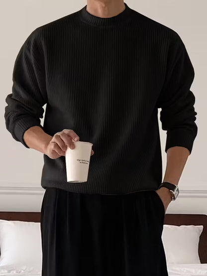 Ribbed Winter Jumper, Beige