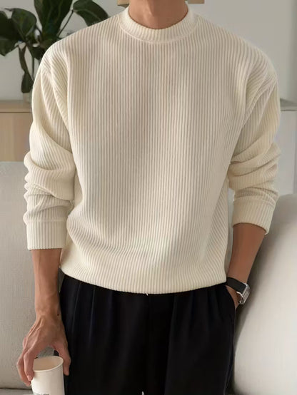Ribbed Winter Jumper, Beige