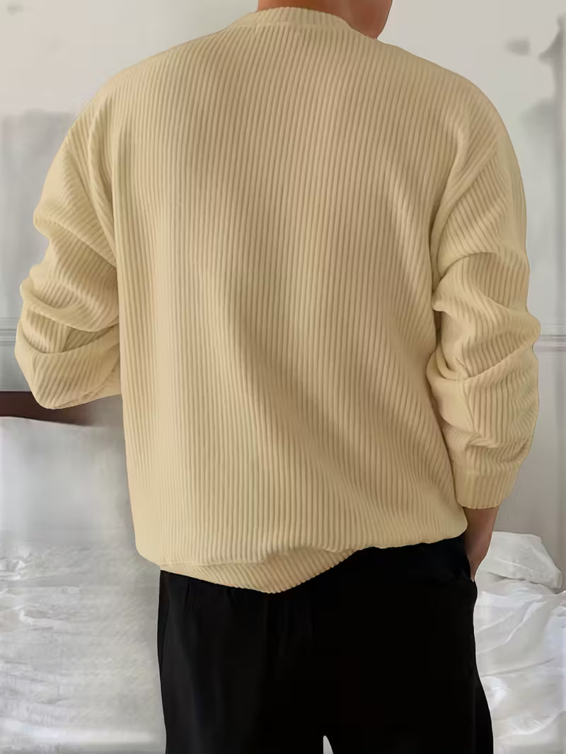Ribbed Winter Jumper, Beige