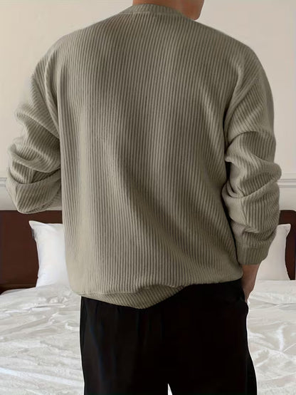 Ribbed Winter Jumper, Beige