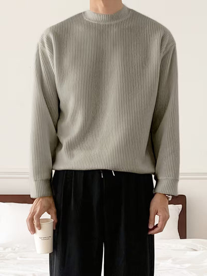 Ribbed Winter Jumper, Beige