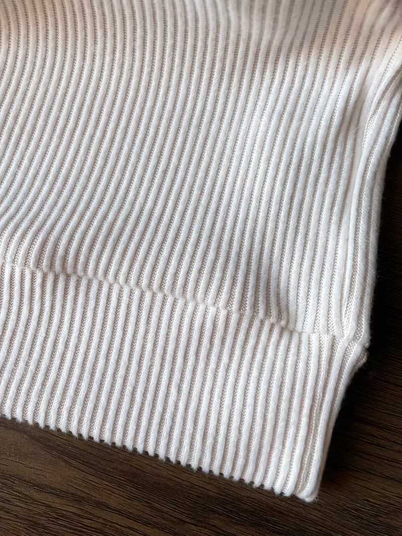 Ribbed Winter Jumper, Beige