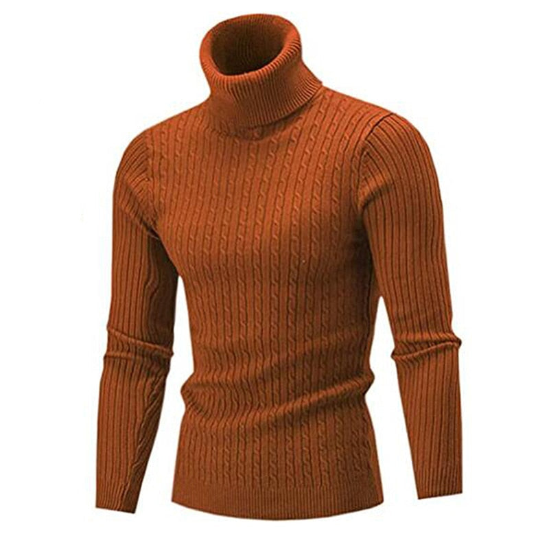 Ribbed Winter Roll Neck Jumper