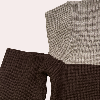 Two-Tone Winter Pullover