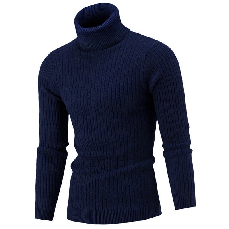 Ribbed Winter Roll Neck Jumper