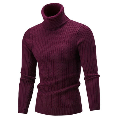 Ribbed Winter Roll Neck Jumper