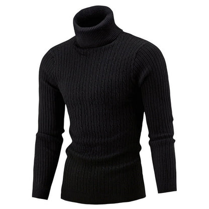 Ribbed Winter Roll Neck Jumper