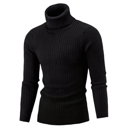 Ribbed Winter Roll Neck Jumper