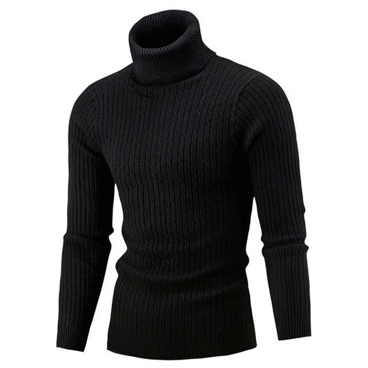 Ribbed Winter Roll Neck Jumper