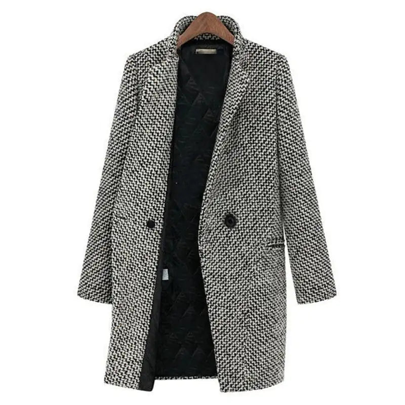Woven Winter Long Coat