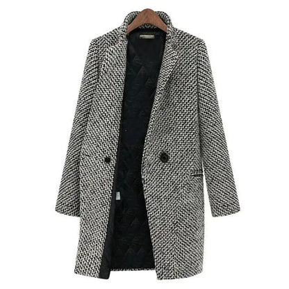 Woven Winter Long Coat