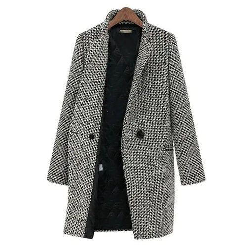 Woven Winter Long Coat