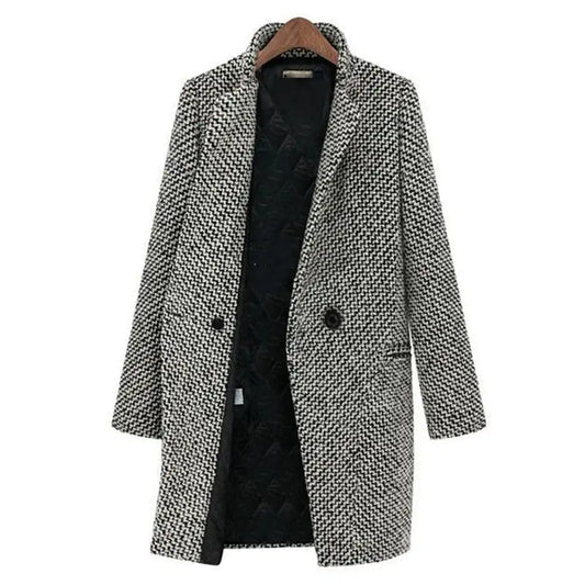 Woven Winter Long Coat