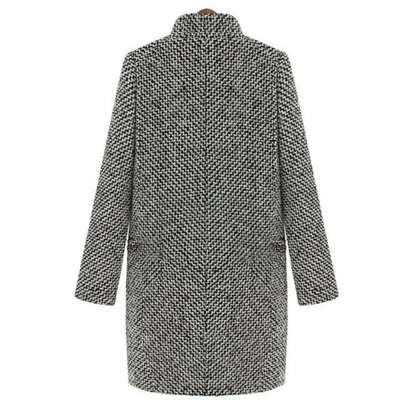 Woven Winter Long Coat