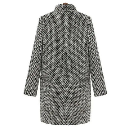 Woven Winter Long Coat