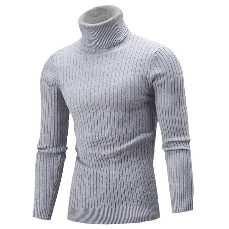 Ribbed Winter Roll Neck Jumper