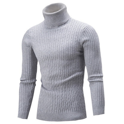 Ribbed Winter Roll Neck Jumper