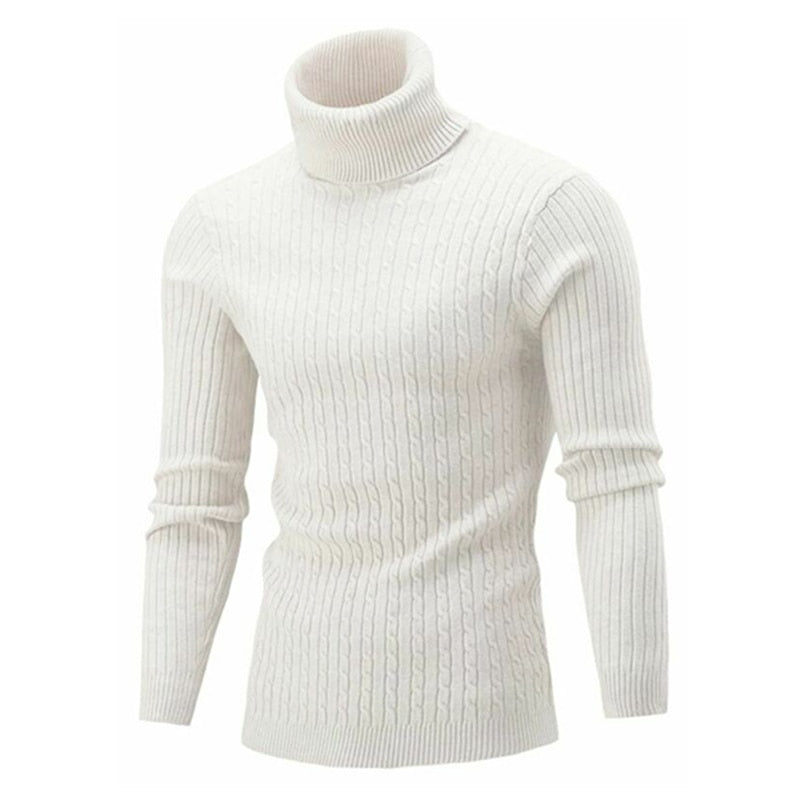 Ribbed Winter Roll Neck Jumper