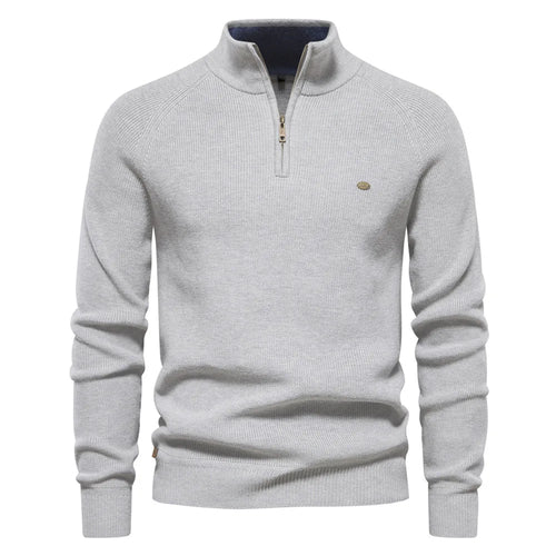 Ribbed Knit Winter Jumper, Grey