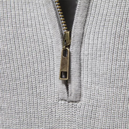 Ribbed Knit Winter Jumper, Grey