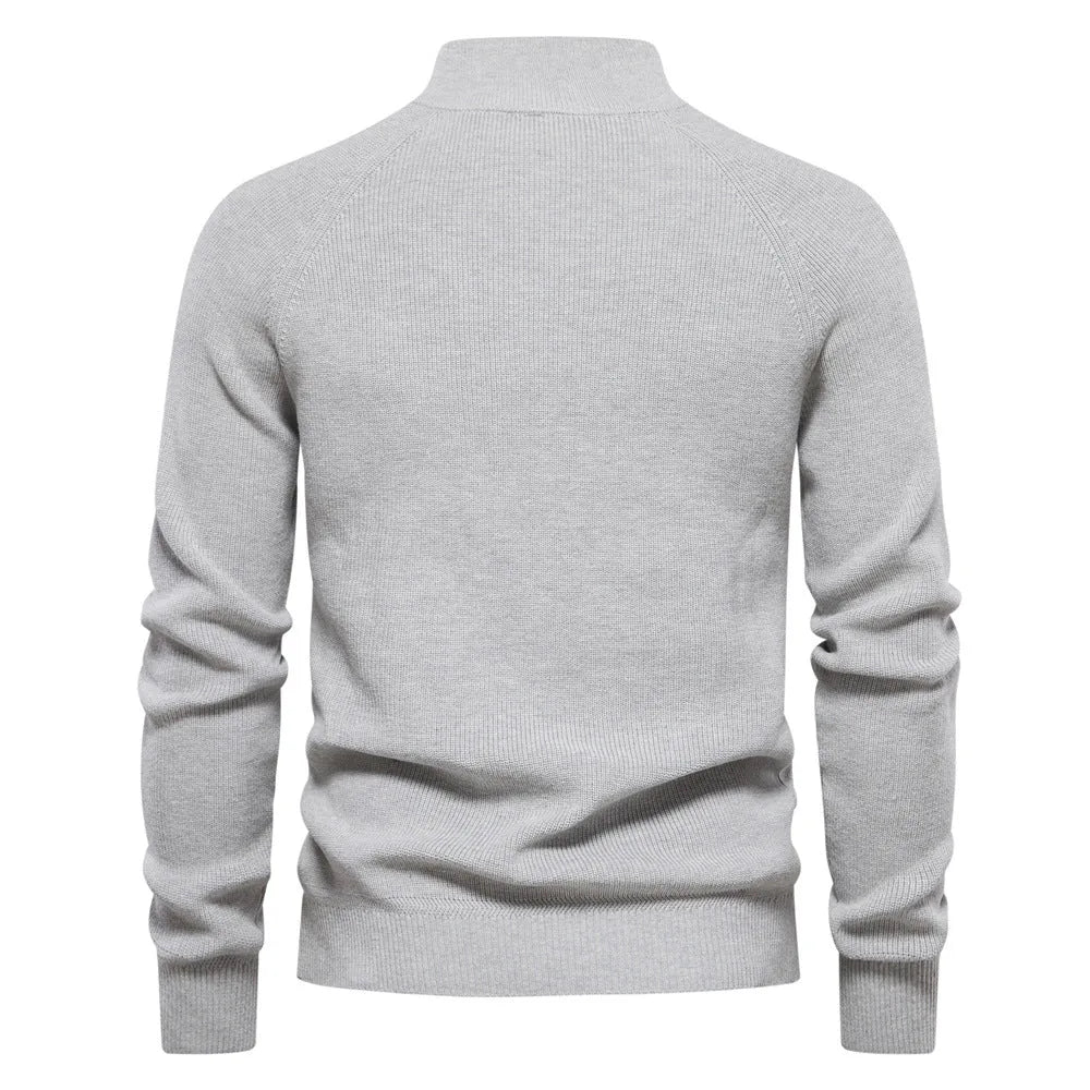 Ribbed Knit Winter Jumper, Grey
