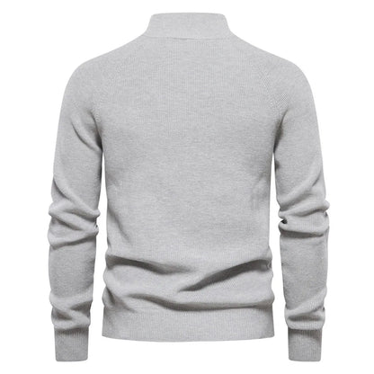 Ribbed Knit Winter Jumper, Grey