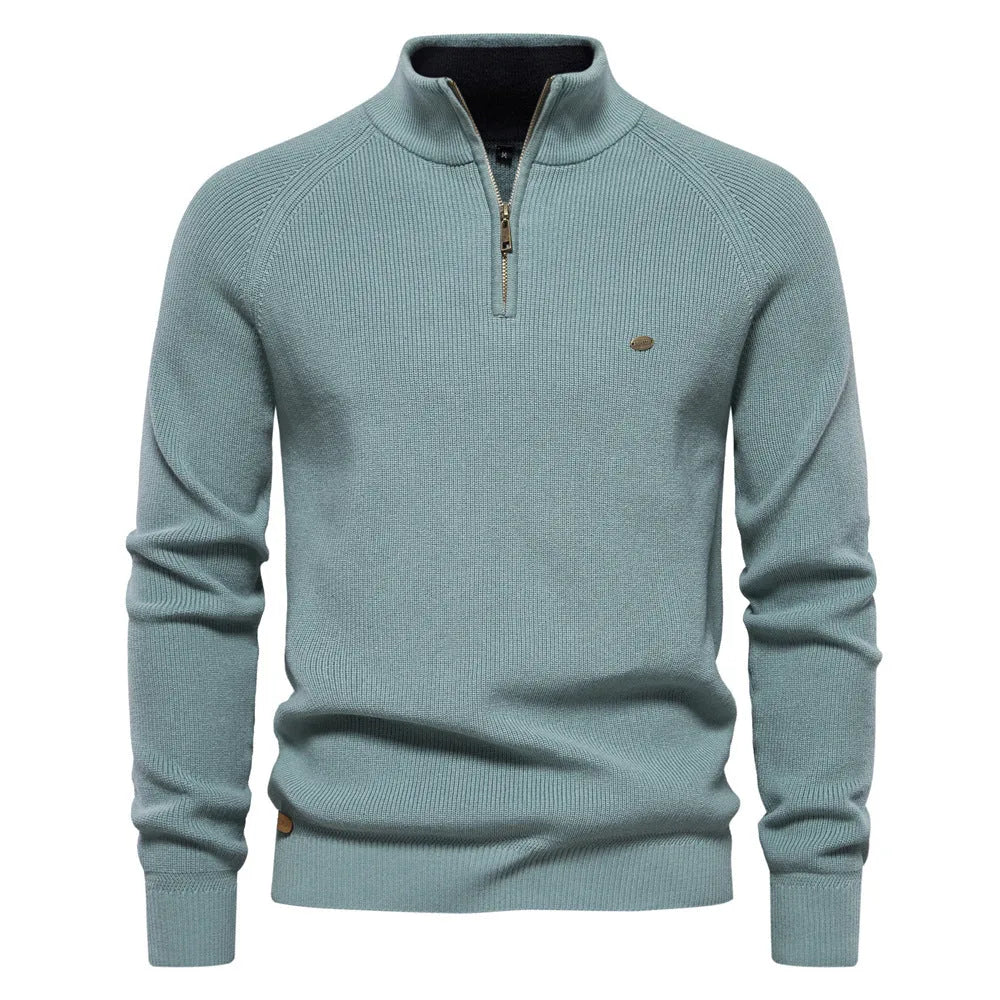 Ribbed Knit Winter Jumper, Grey