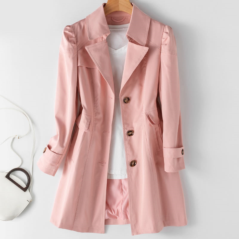 Mid-Length All-Season Trench Coat