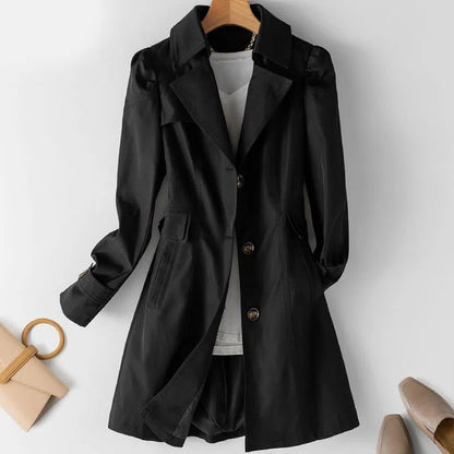 Mid-Length All-Season Trench Coat