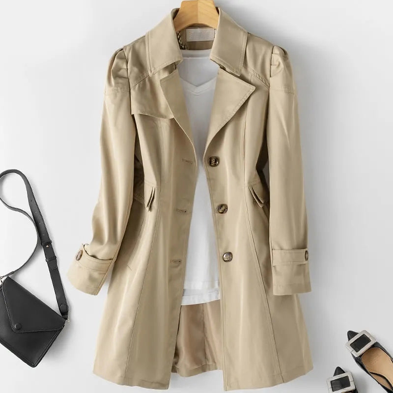 Mid-Length All-Season Trench Coat