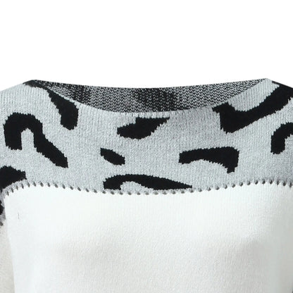 Leopard Print Winter Jumper
