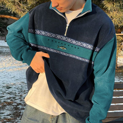 Oversized Winter Zip Jumper
