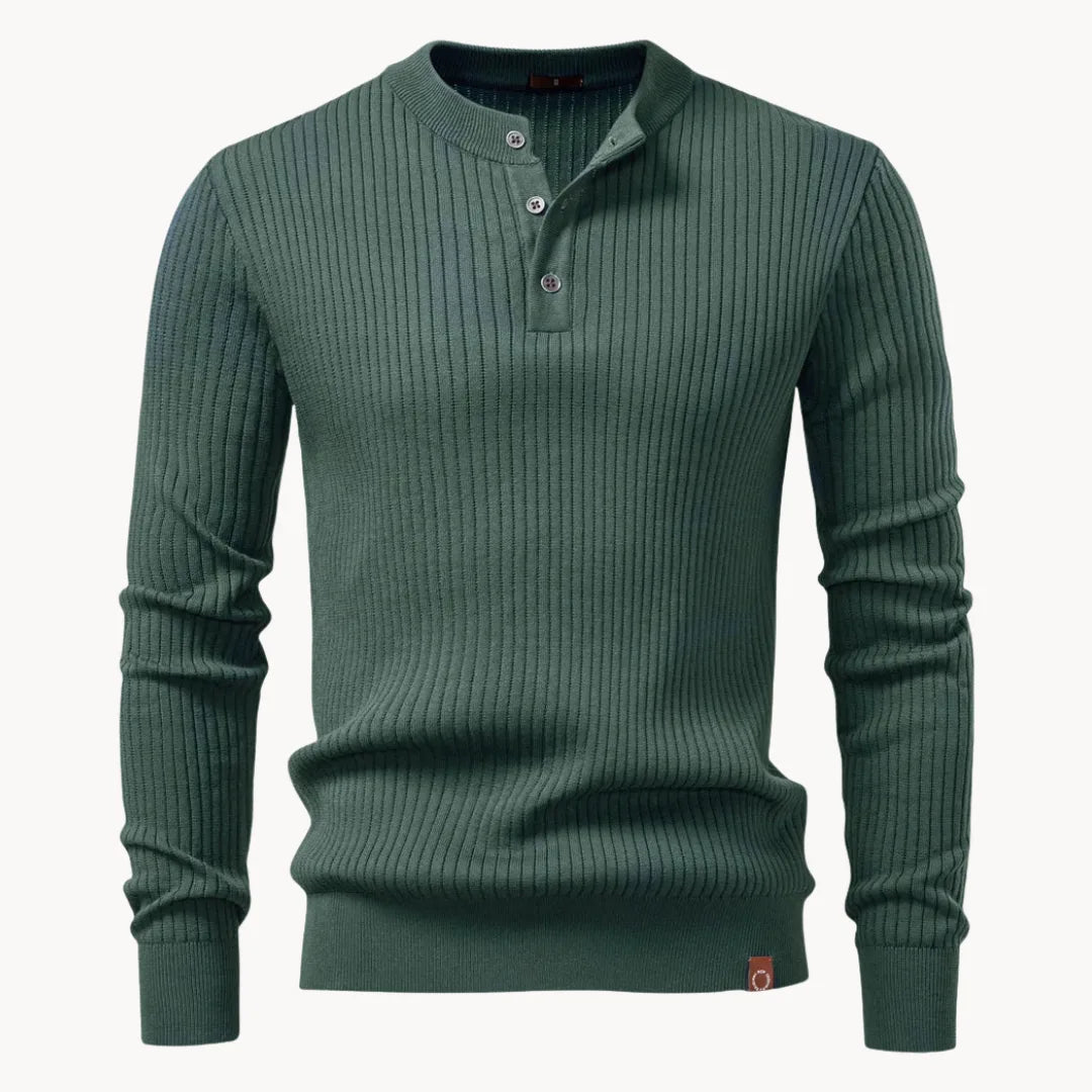 Ribbed Winter Jumper, Black