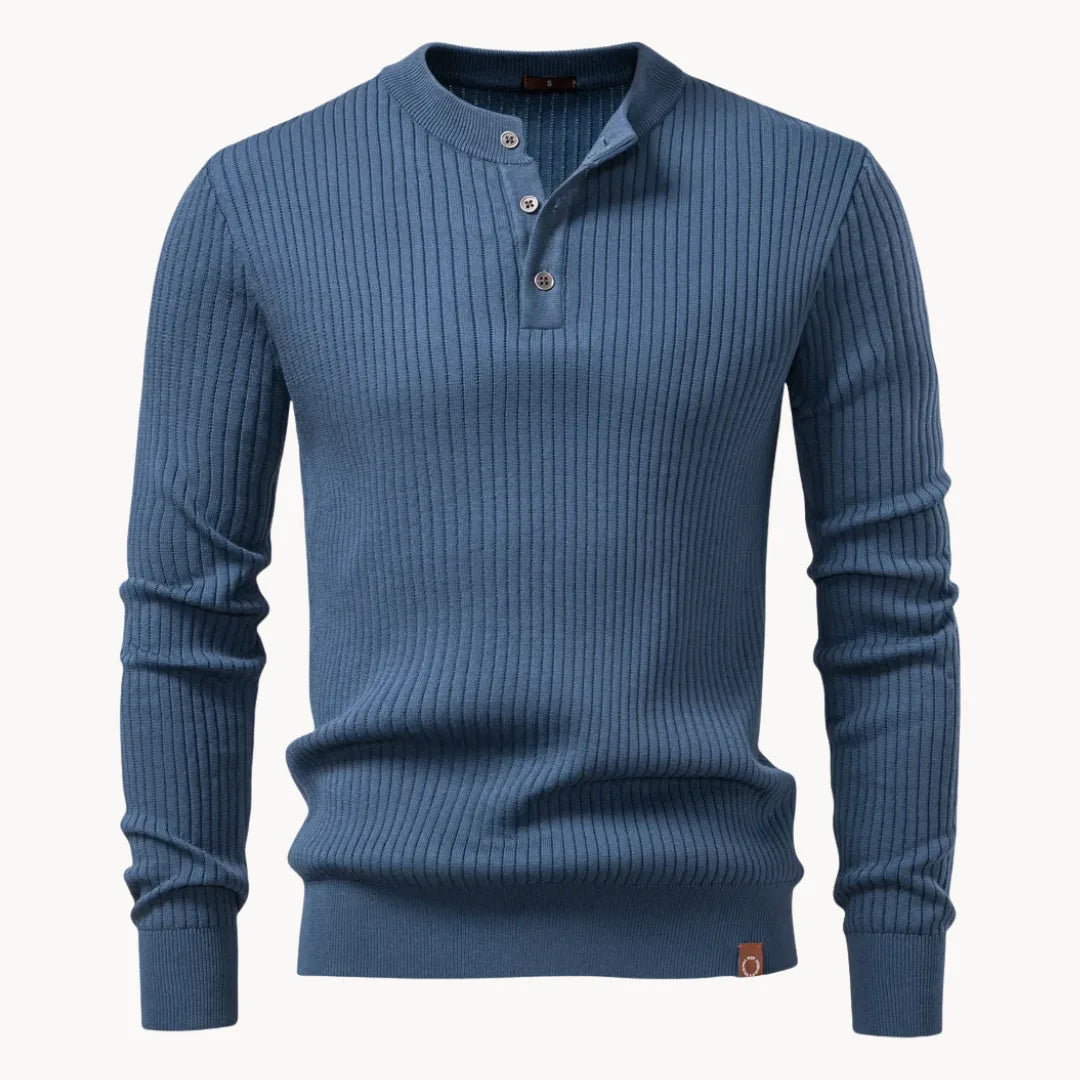 Ribbed Winter Jumper, Black