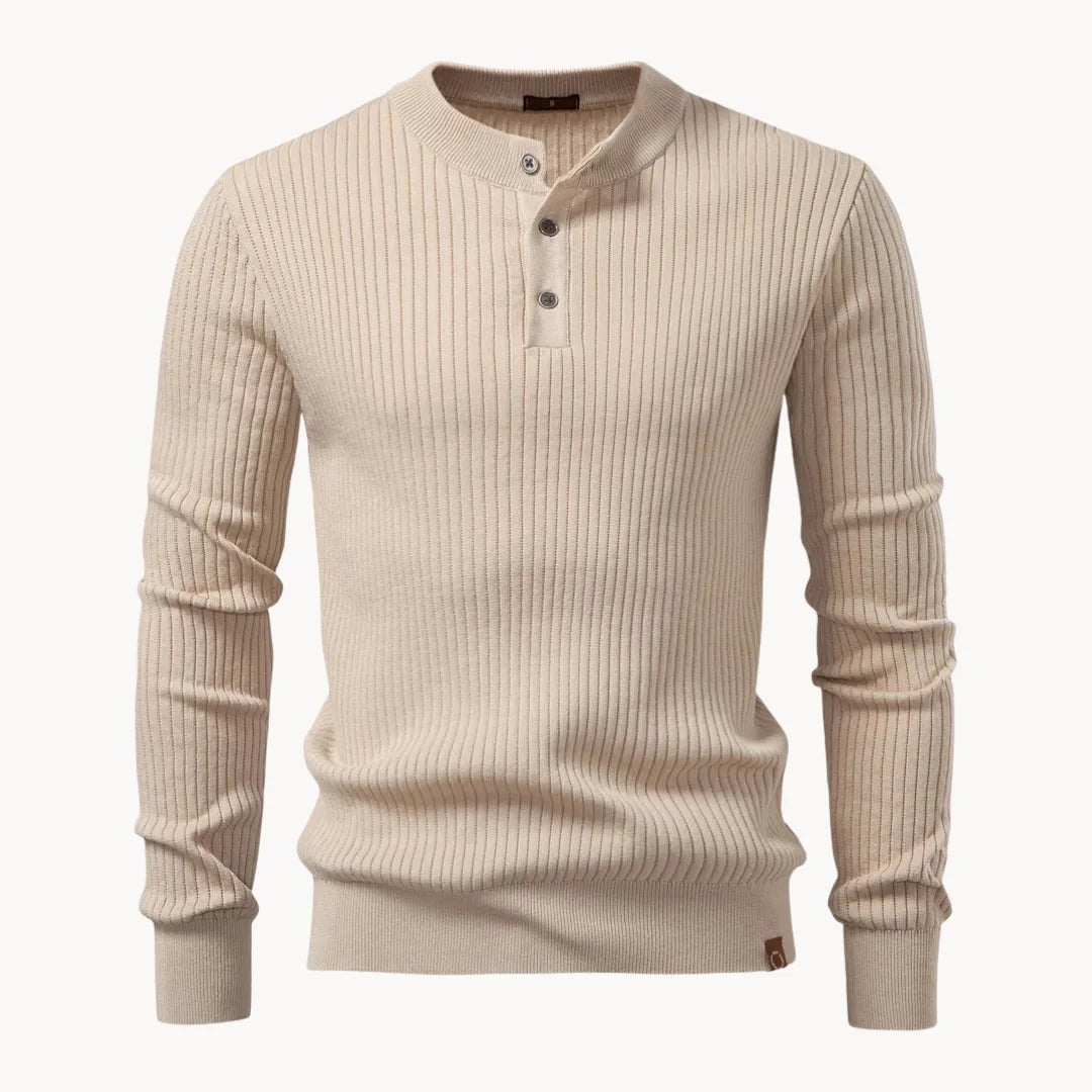 Ribbed Knit Winter Jumper, Black