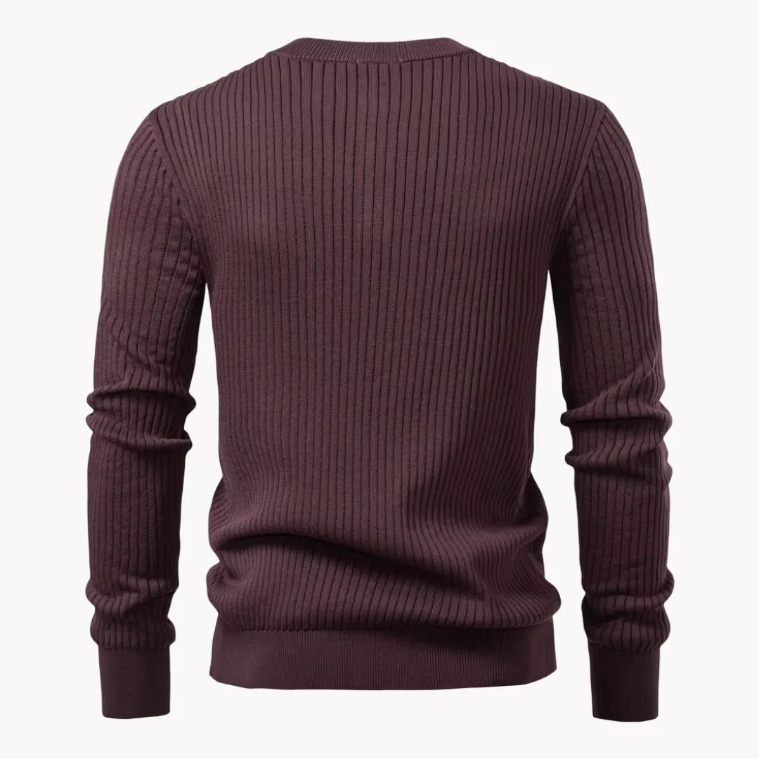 Ribbed Winter Jumper, Black