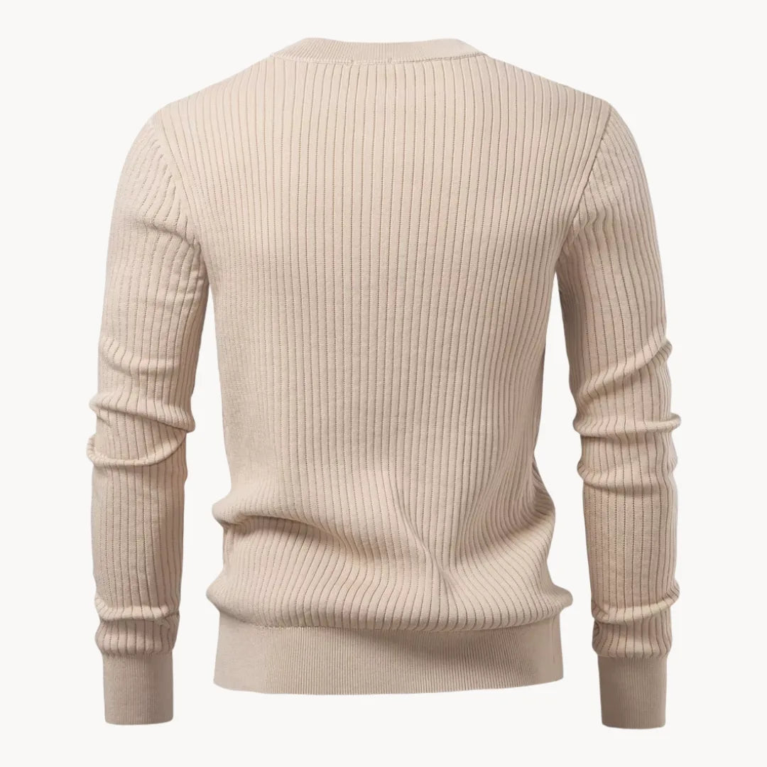 Ribbed Winter Jumper, Black
