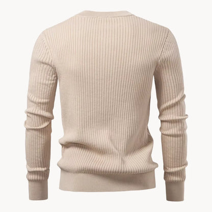 Ribbed Winter Jumper, Black