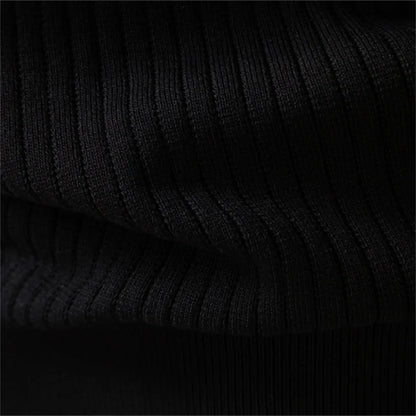 Ribbed Winter Jumper, Black