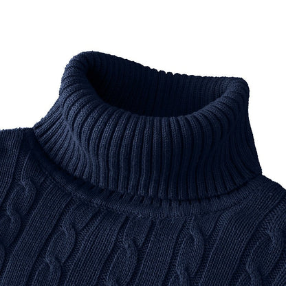 Ribbed Winter Roll Neck Jumper