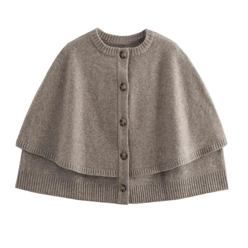Knitted Winter Gilet with Cape