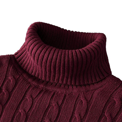 Ribbed Winter Roll Neck Jumper