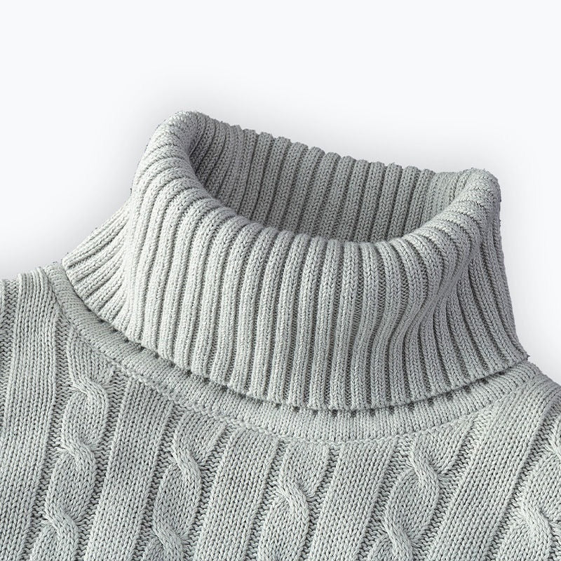 Ribbed Winter Roll Neck Jumper